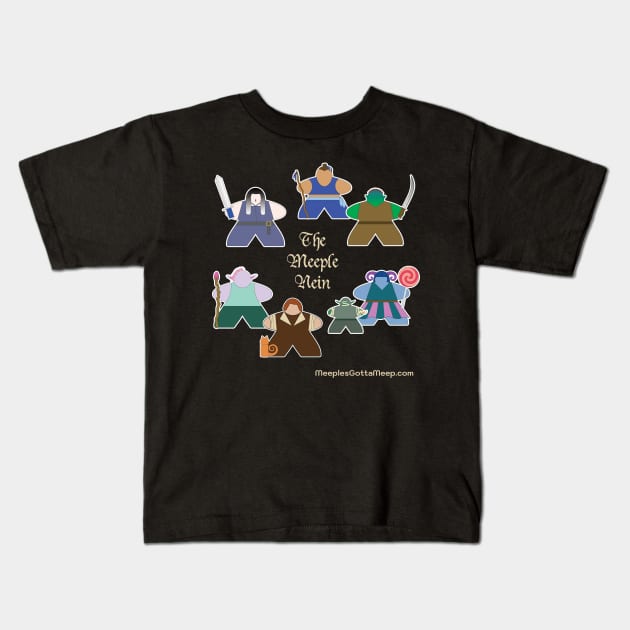 The Meeple Nein circle Kids T-Shirt by MeeplesGottaMeep